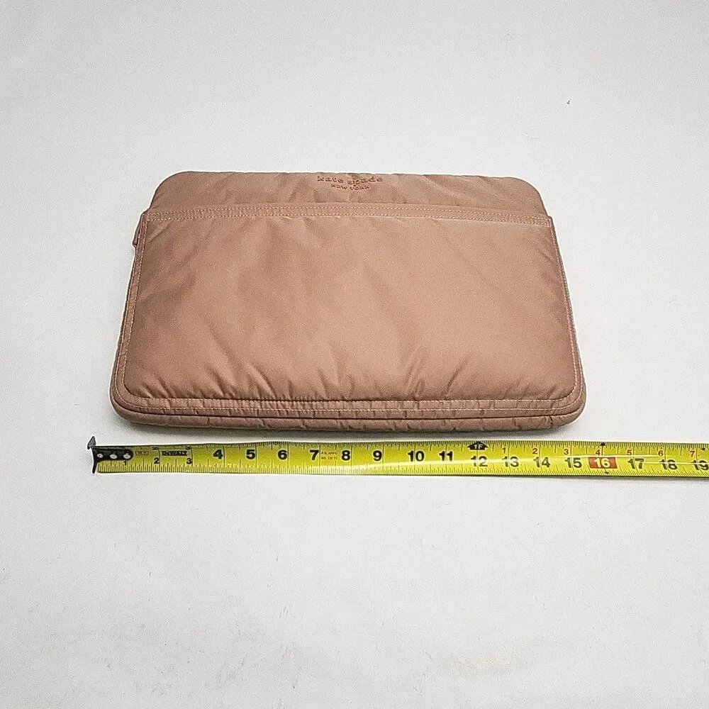 Kate Spade Laptop Sleeve Case Bag Pouch Zip Padded Blush Pink 15